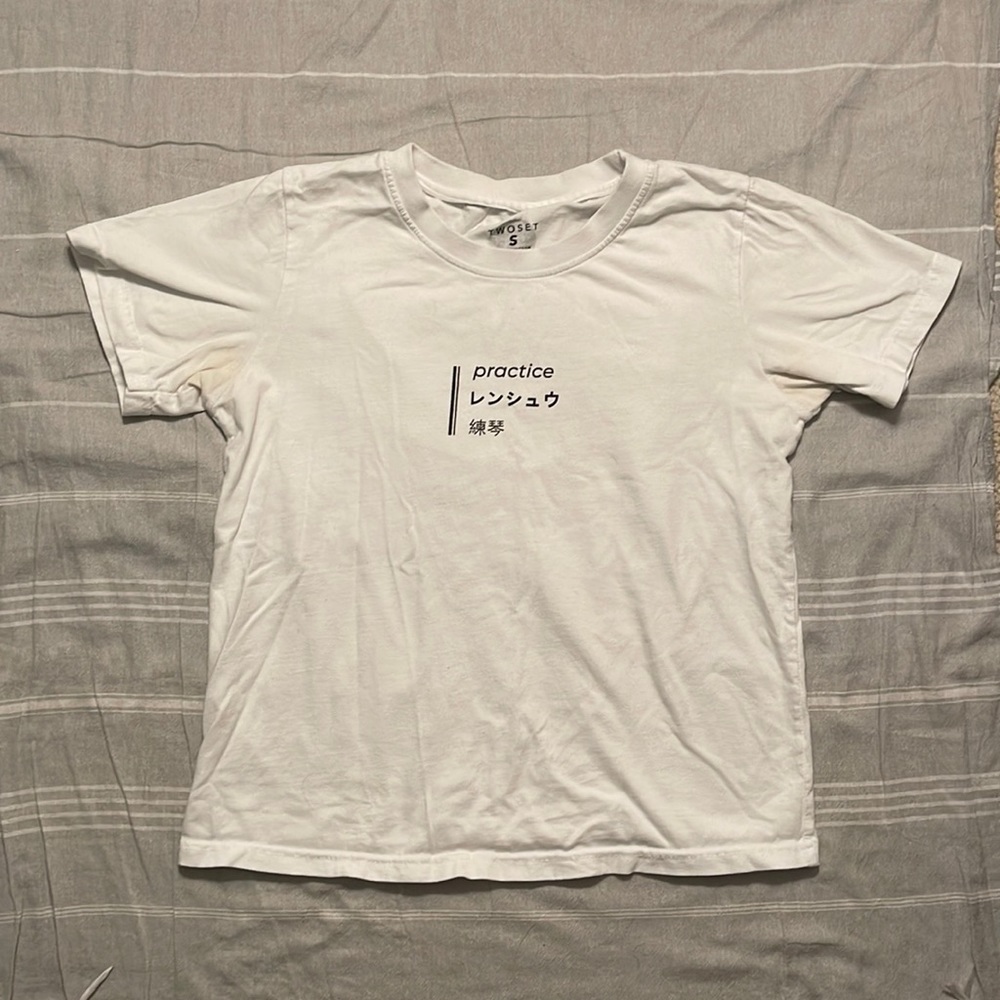 “Practice” Twoset Violin white t-shirt